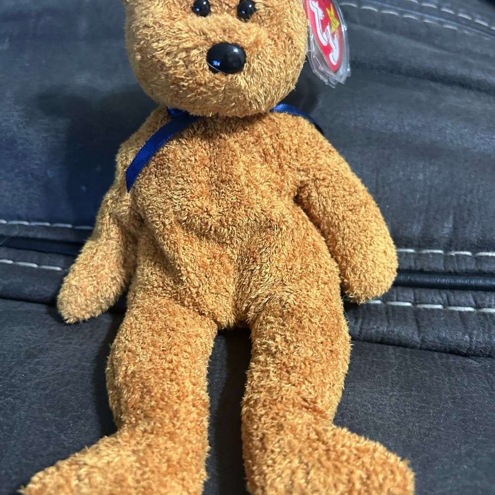 Ty Beanie Baby Fuzz the Bear - Picture 2 of 7